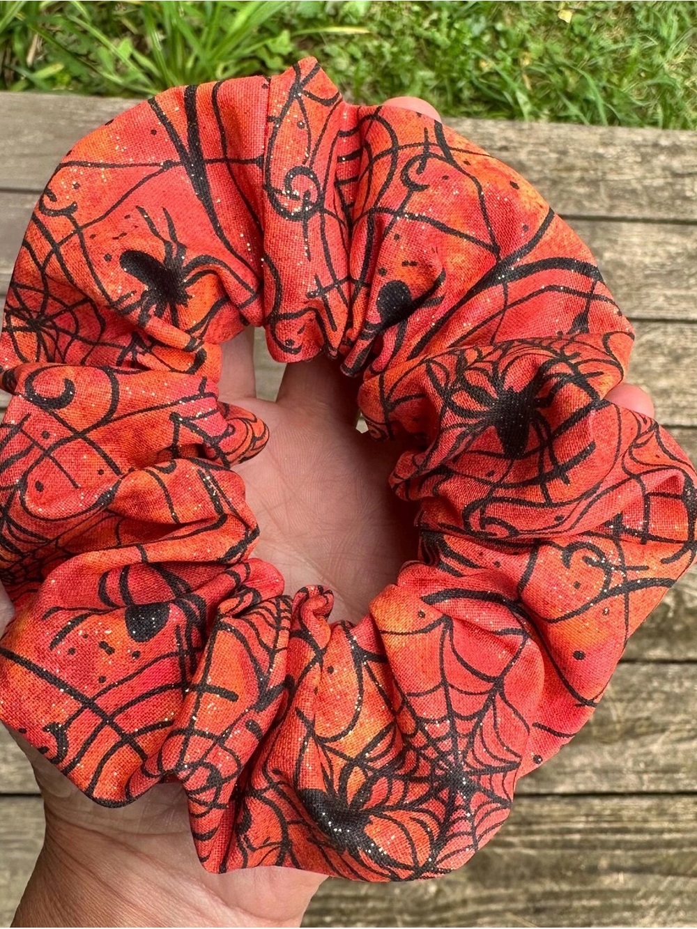 Spider Web Scrunchie